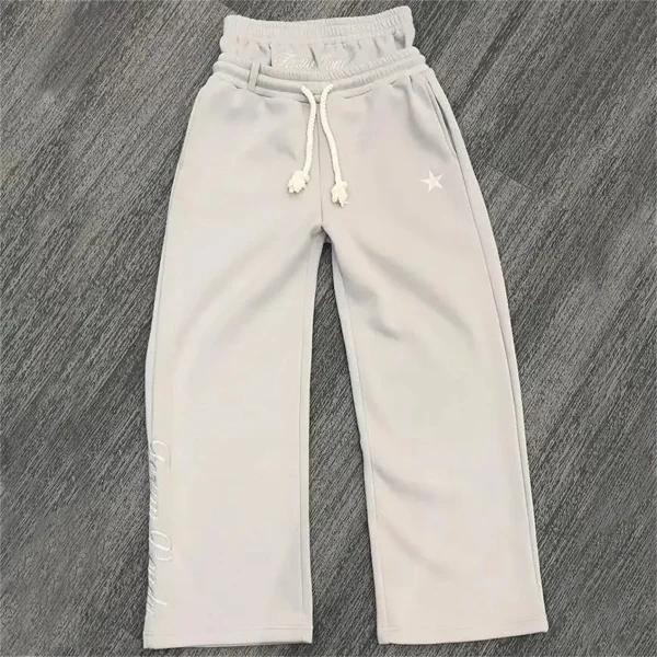 Unisex Fashion Fake Two Piece Pants